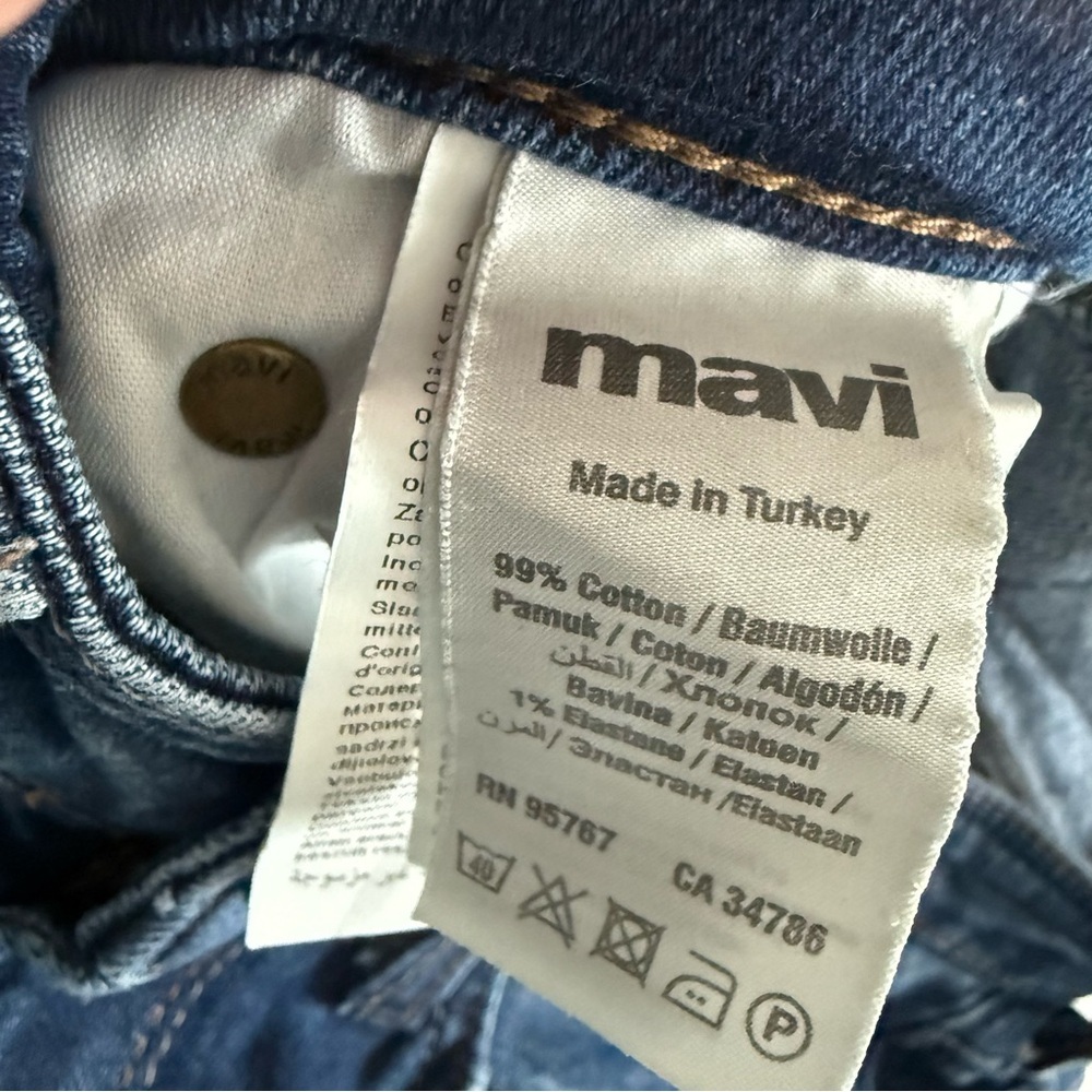 Mavi Deep Blue Marcus Slim Straight Leg Jeans - Picture 7 of 7